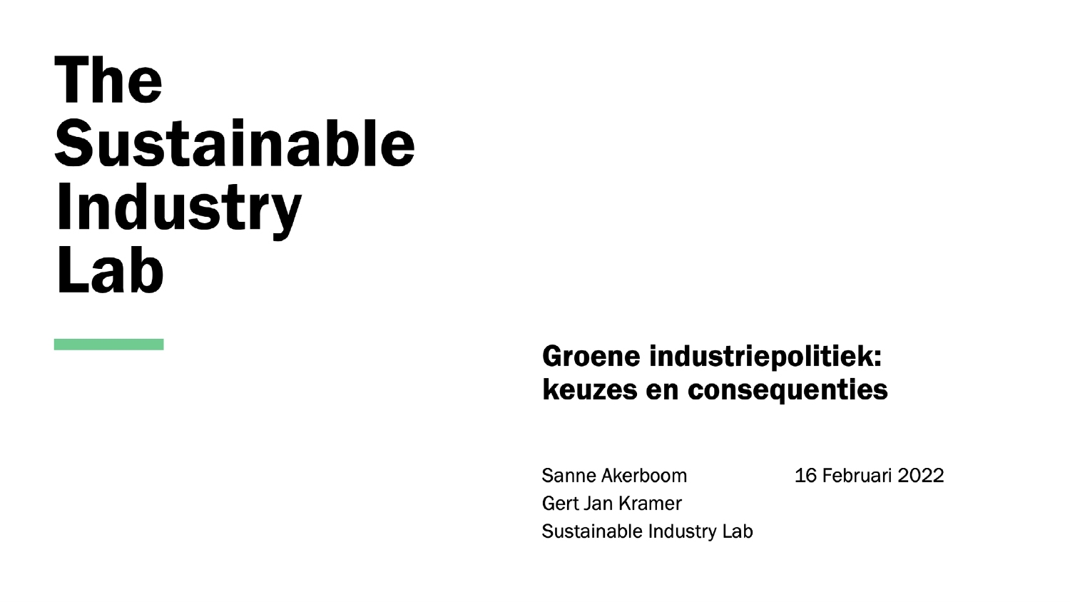 (1) Symposium Green Industrial Policy (download)